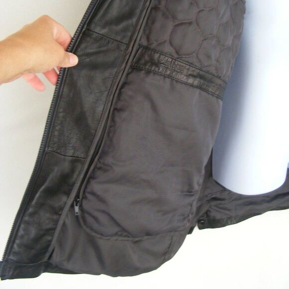 PELLE STUDIO/Wilson Leather Jacket, L, Black, Thinsulate Lined, Lined, Zipper - Picture 6 of 13